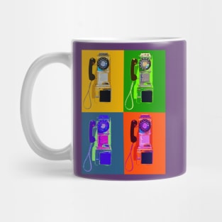 1970s telephone Pop art Mug